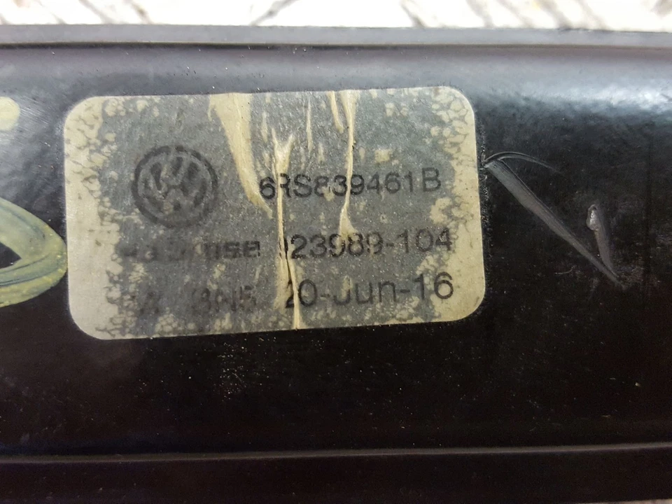 REGULADOR VENTANA VOLKSWAGEN POLO 6C + MOTOR LADO PASAJERO TRASERO LH LADO CERCANO 2016 Foto 4 de 4