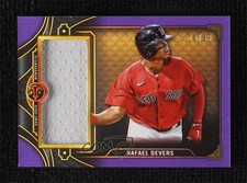 2022 Topps Triple Threads Single Jumbo Relics Amethyst 18/36 Rafael Devers 00d2
