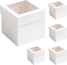 Kuchenschachtel mit Sichtfenster 25,4 cm f&uuml;r Hochzeiten Geburtstage und Feiern