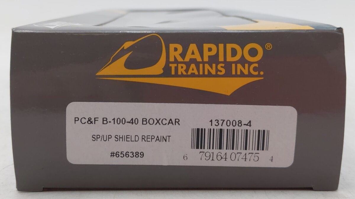 Rapido Trains 137008-4 HO Scale SP/UP Boxcar #656389 NIB