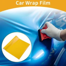 Matte Yellow Protective Car Wrap Film 152x31cm 5.5mil 1 Pc Universal