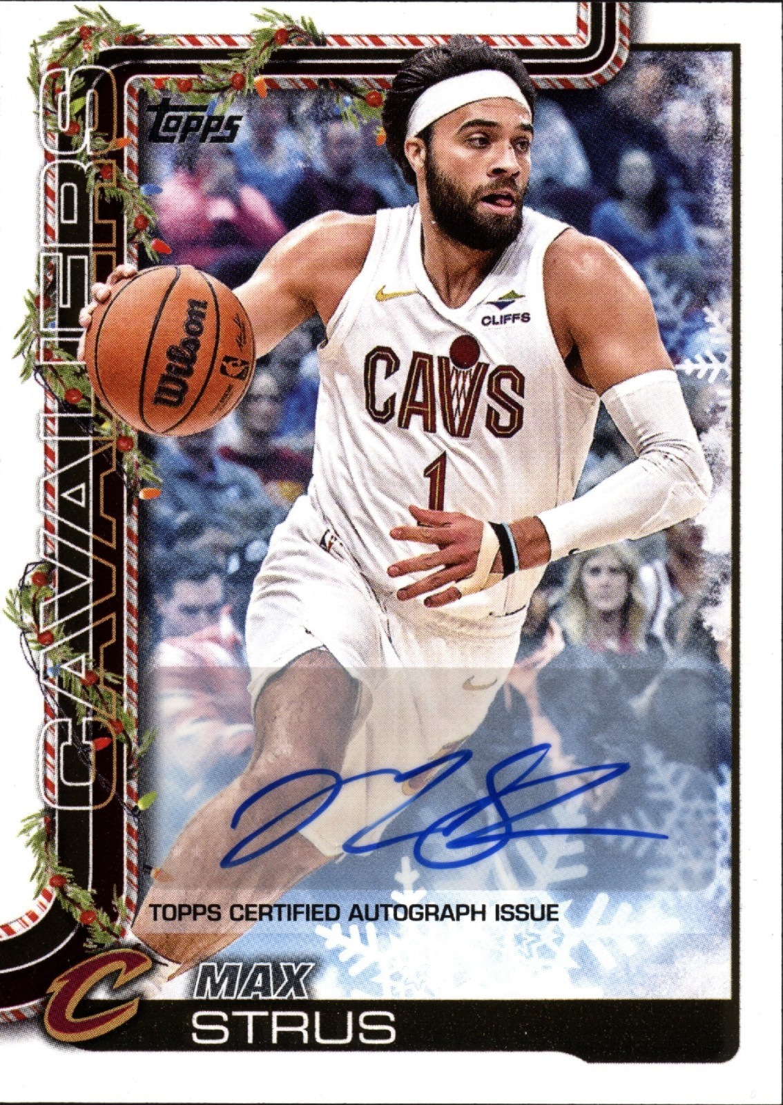2025 TOPPS HOLIDAY MEGA MAX STRUS #H67 AUTOGRAPH LIMITED EDITION SET CAVALIERS