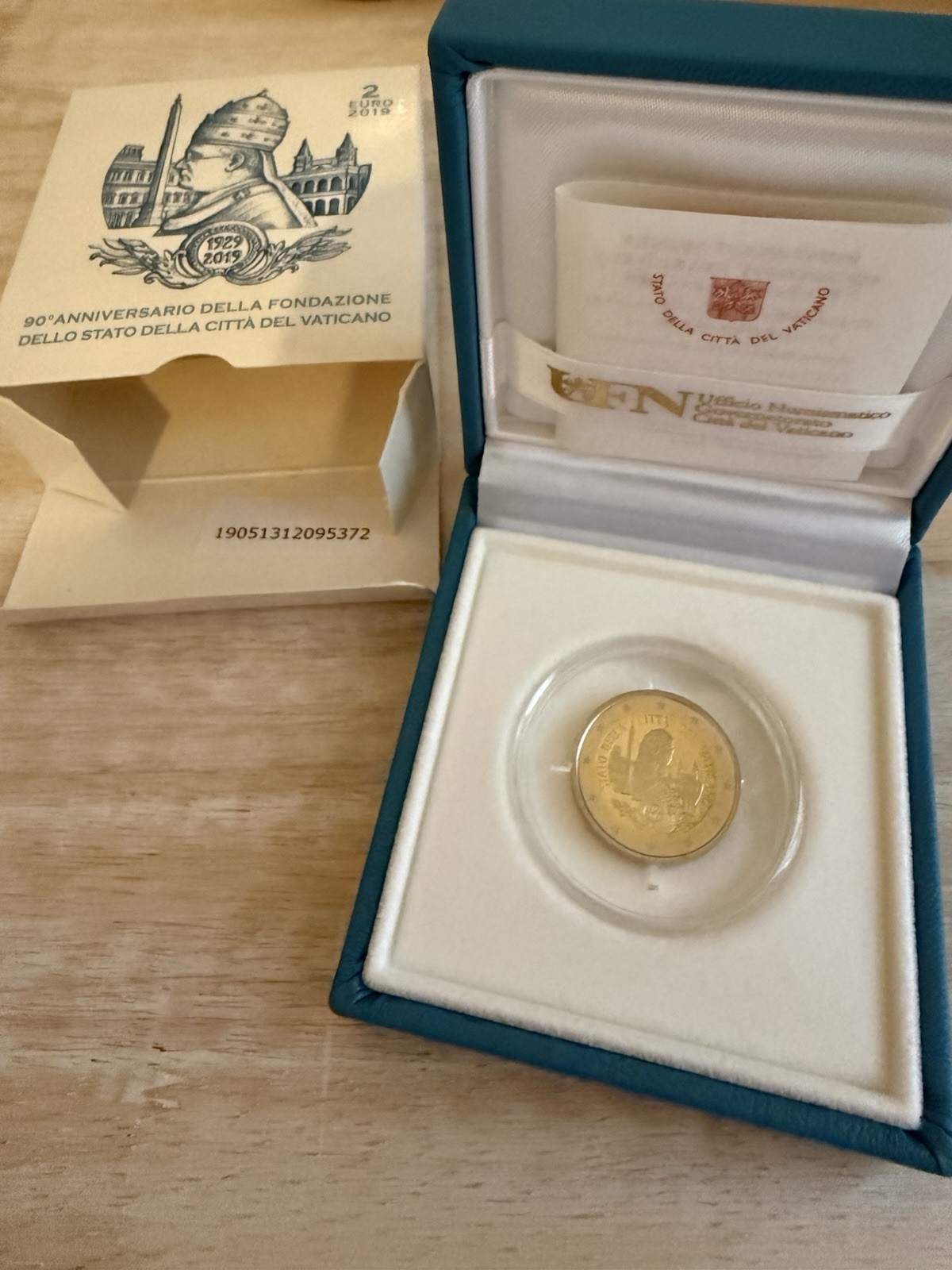 Coffret 2 euro BE VATICAN 2019. Cité du Vatican.