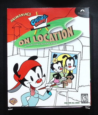 Crazy Paint - Animaniacs On Location - BIG BOX - (PC, 1998)