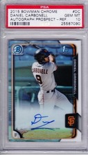 DANIEL CARBONELL 2015 Bowman Chrome RC Refractor #BCAP-DC Auto #'d/499 Autograph