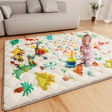 Non-Slip Baby Play Mat 71 x 59 Waterproof Crawling Activity Mat for Infants