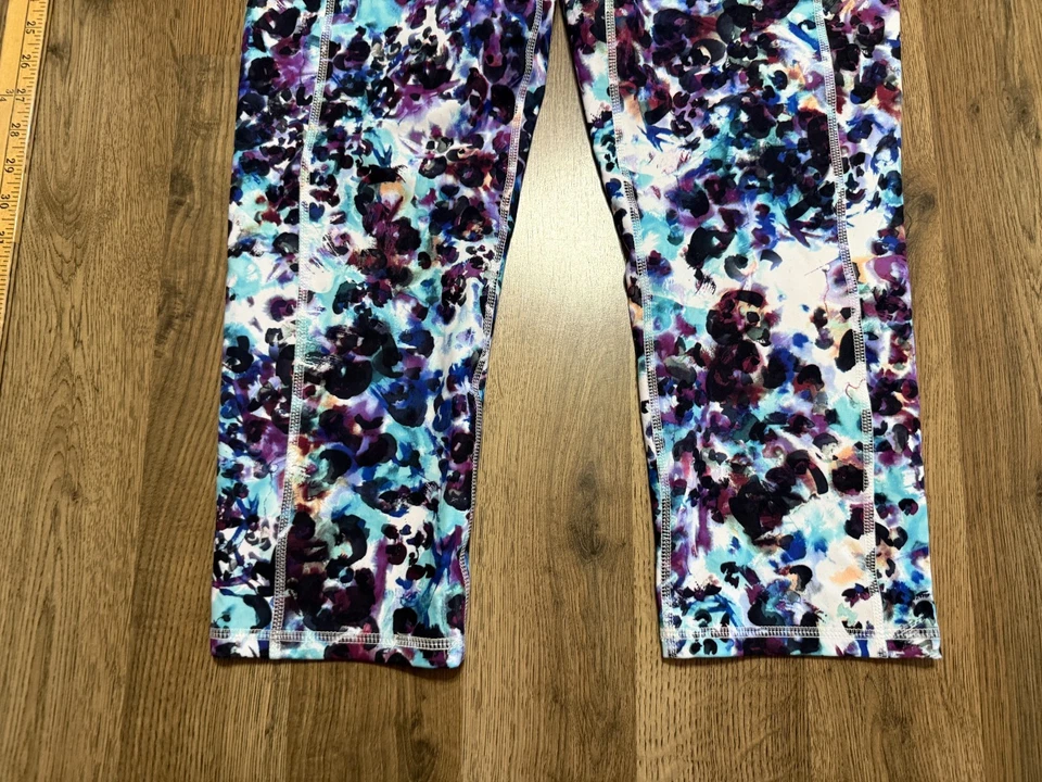 Pantalones RBX, Para Mujer Talla XL, Púrpura Azul Negro, Leggings, Pull On, Ropa Deportiva Foto 3 de 4
