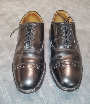 Allen Edmonds Byron Men's Brown Leather Lace-Up Cap Toe Oxford US 8.5 D
