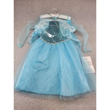 Disney Frozen Elsa Dress Toddler Girls Costume 5T 6T Blue Sparkle Halloween