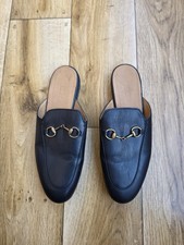 GUCCI PRINCETOWN LEATHER MULES SIZE 38 EU, 7.5 US, 5 UK