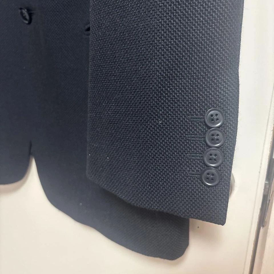 Armani Collezioni Black Slim Fit Suit Jacket 50L Business Formal - Image 3 of 4