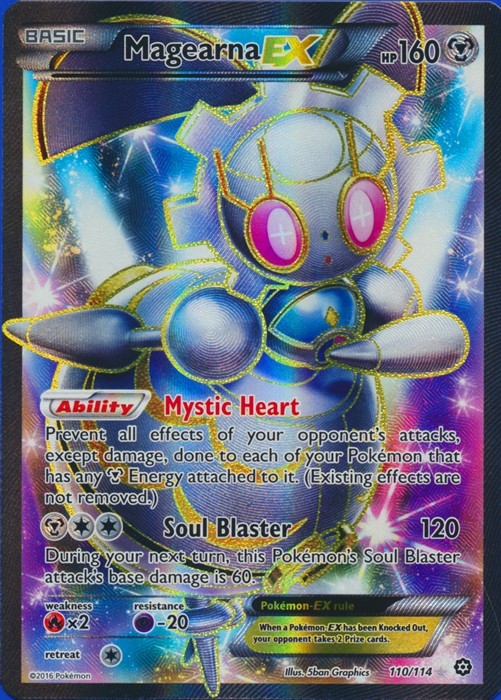 Magearna-EX - 110/114 - Full Art Ultra Rare - NM - Steam Siege