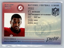 2017 Panini Prestige #1 O.J. Howard NFL Passport