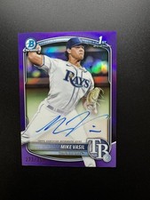Mike Vasil 2025 Bowman True Purple 1st Auto /250
