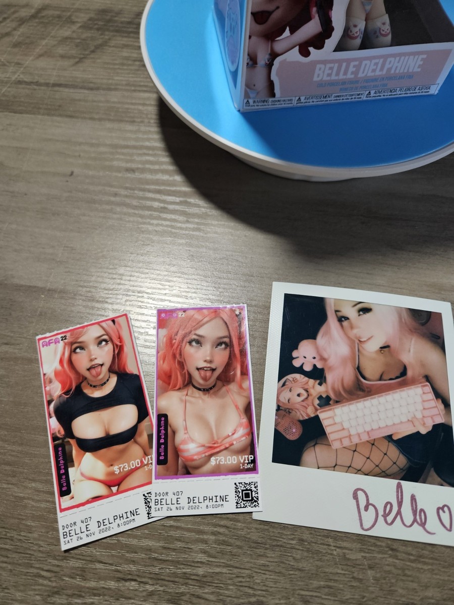 Belle Delphine FAN BUNDLE Custom Figure & Signed Polaroid | eBay