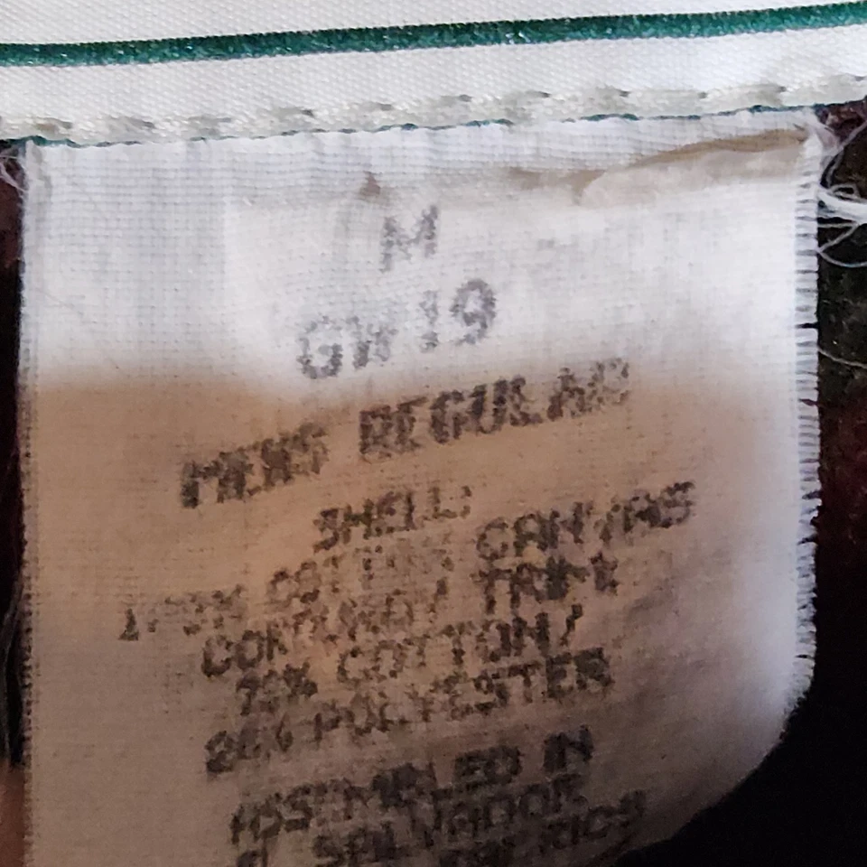 Vintage L.L. Bean Chore Coat Barn Jacket Wool Plaid Lined Mens Medium GW19 - Image 3 of 4