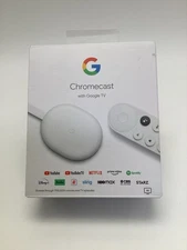 Google Chromecast Google TV 4K HDR Streaming Media Player Snow Open Box