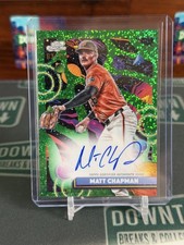 2025 Topps Chrome Cosmic #CCA-MC Matt Chapman Auto Green Refractor /75