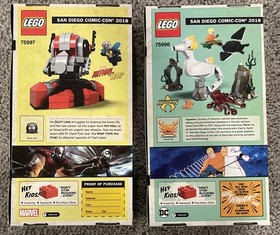 🔥LEGO 2018 SDCC Ant-Man & The Wasp 75997 Aquaman & Storm 75996 Limited 1500