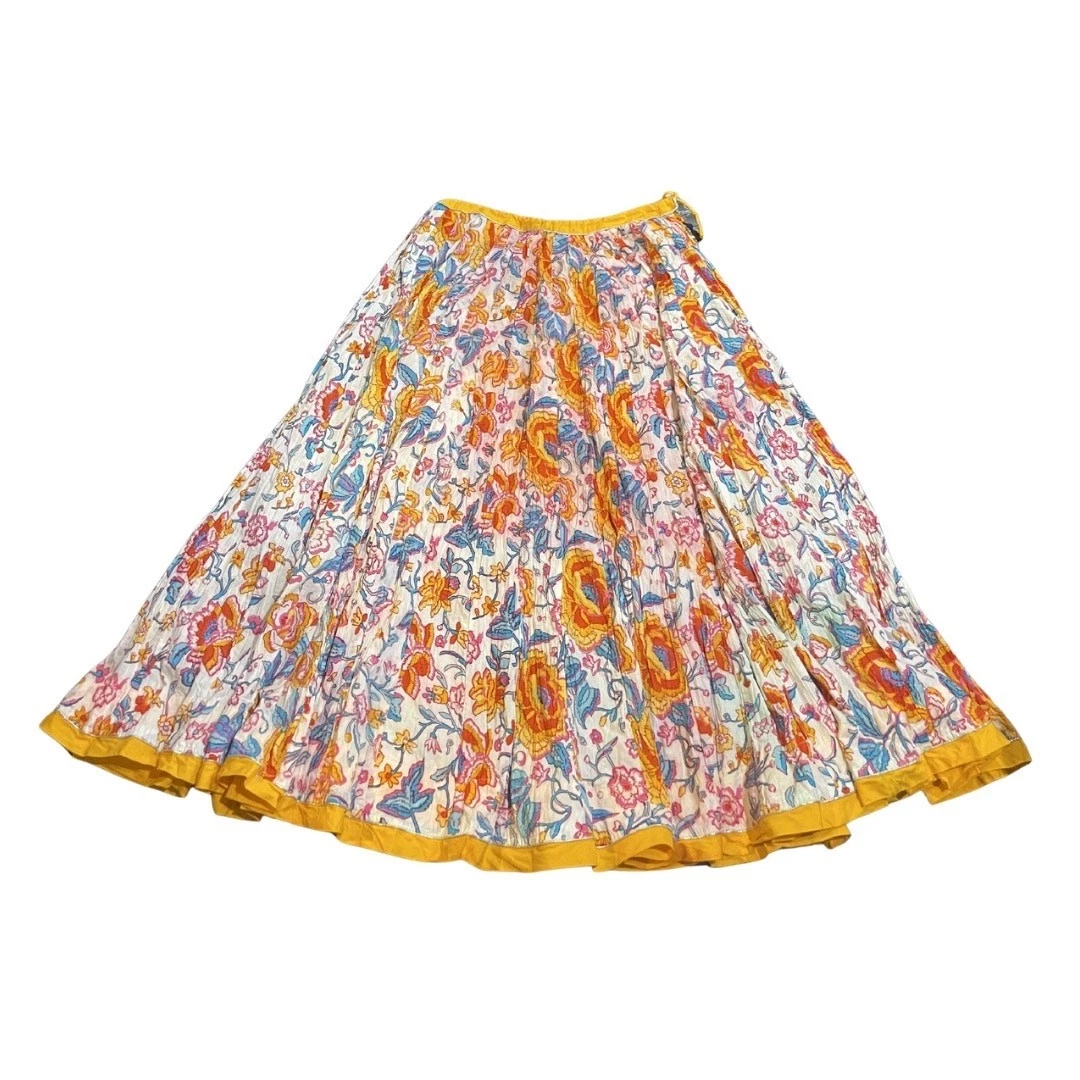 Jaipur Gulabchand Heritage Handblock Printed Textile Skirts Tie Waist Cotton