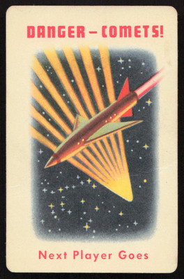 1952 Ed-U-Cards Space Race Card Game Danger-Comets! (Deck No. 2) VG-VGEX