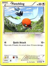 Fletchling Flashfire 86/106 Common Pokemon Near Mint Pokemon Card