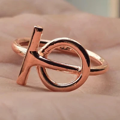 Bague de guérison minimaliste en cuivre pur massif, faite à la main,... - Photo 1/3