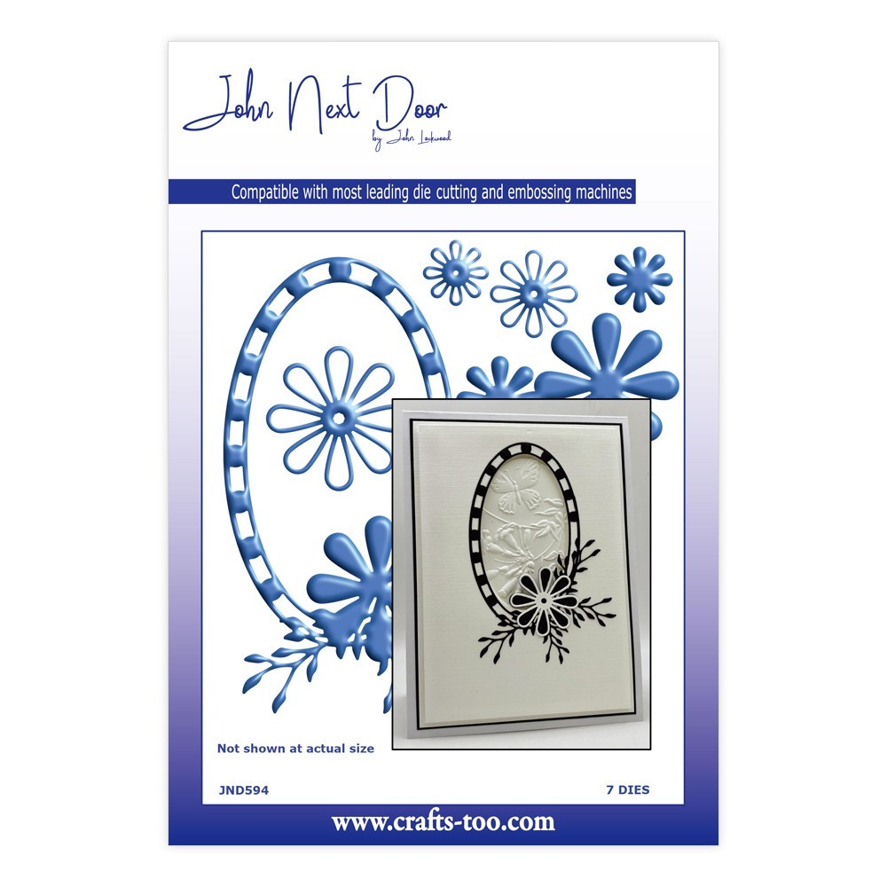 John Next Door Metal Cutting Dies Daisy Oval JND594
