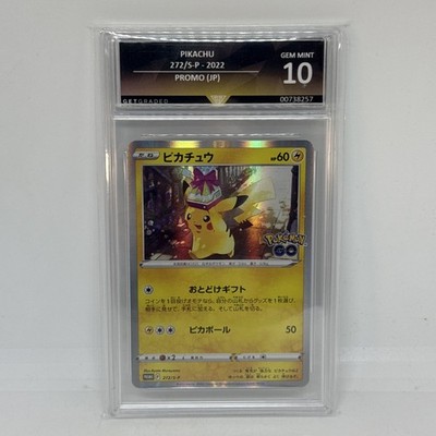 Pikachu 272 / S-P Pokemon Go File Set Promo 2022 Japanese Pokemon Getgraded 10