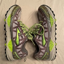 Brooks Cascadia 8 Trail Running Shoe Women's 6 Sneakers Traction Gray/Green