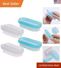 Compact 4-Pcs Nail Brush Set with Strong Bristles - Perfect for Home Travel
