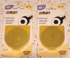 OLFA RB Replacement Blade for Rotary Cutter, 60mm - 2 pks = 2 blades factory se