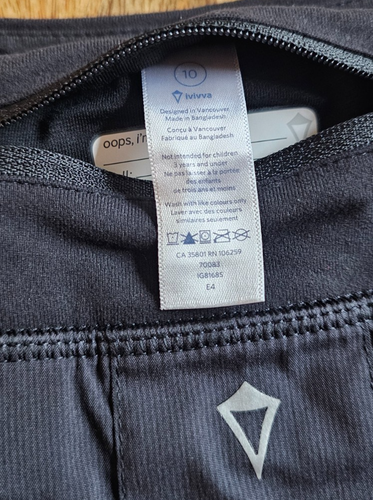 Ivivva by Lululemon Girls Set The Pace Skirt Size 10 Black Pleated Tennis Skort - Picture 4 of 4