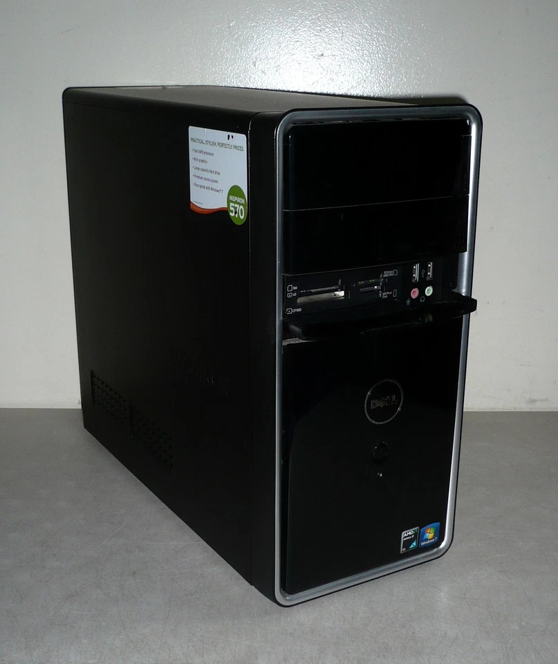 Dell Windows Vista Business Inspiron 570 32Bit x86 PC 2.80GHz/128GB-SSD/3GB RAM - Image 4 of 4