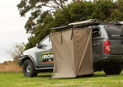 Ironman 4x4 Instant Ensuite Shower Tent Roof Rack Mounted