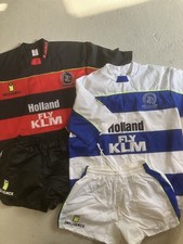Queens Park Rangers home/away shirt + shorts - holland fly klm -close to 40y old