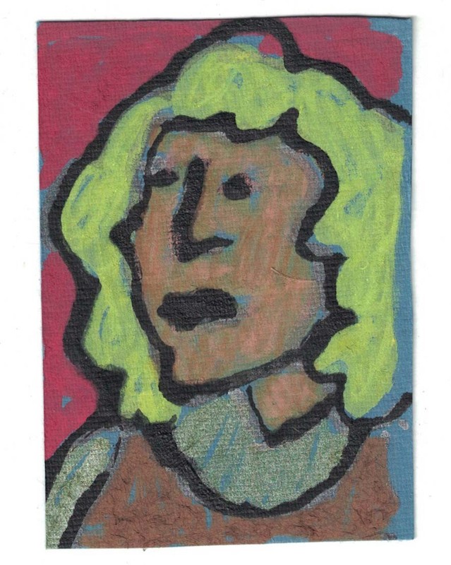ACEO "Ms" 2.5" by 3.5" Original Art