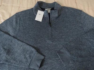 Nike Dri-FIT Player 1/2-Zip Perf. Golf Top Jersey, NWT - Men’s 3XL - Blue, $105 - Image 1 of 4