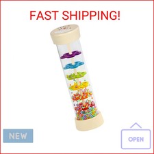 Wooden Rain Stick Montessori Toys for Babies 6-12 Months, Rain Sticks for Kids,