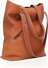 Women Tote Bags Top Handle Satchel Handbags Genuine Leather Shoulder Purse New