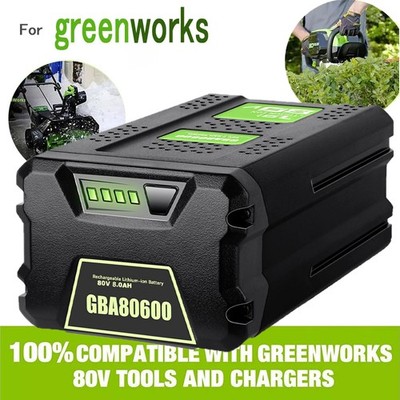 For Greenworks GBA80600 8.0AH Battery 80 Volt Replacement GBA80200 Power Tools