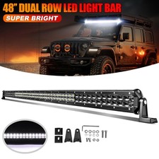 7 14 20 26 32 50 Slim Led Light Bar Spot Flood Combo Driving Truck Suv Offroad