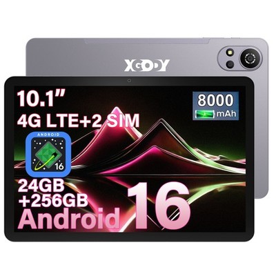2026 Neu Android 16 11'' 4G LTE Tablet WiFi 8GB RAM 256GB ROM 8000mAh Widevine L1