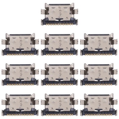 10 PCS Charging Port Connector for Honor X10 Max 5G, For Honor X10 Max 5G