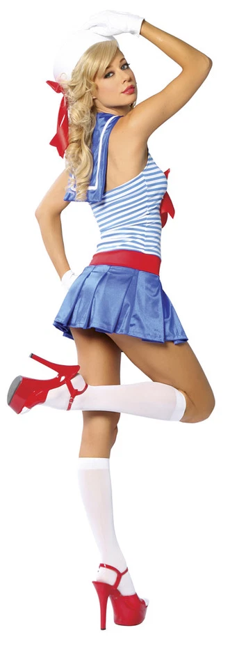 Sexy Roma Halloween Woman's Ahoy Sailor Girl Costume - Image 2 of 2