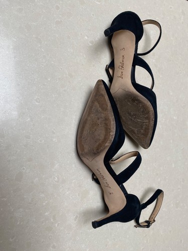 Sam Edelman Black Pumps Suede Heels, 6.5 - Picture 4 of 4
