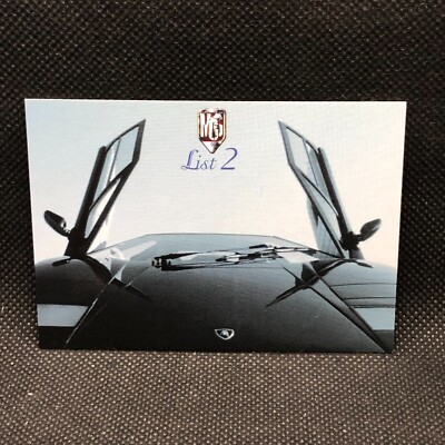 countach List2 LI-2 Card Tsukuda Original 182 1998 Japanese Very