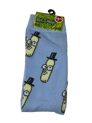 Rick And Morty Men's Novelty Crew Socks 1 Pair multicolor Shoe 6-12 New