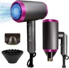 Professional Ionic Hair Dryer 1800 Watt Blow Dryer with Diffuser & Concentrator