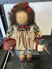 Lizzie High Wooden Doll "Madaleine Valentine" 1989 Handcrafted Original Tag